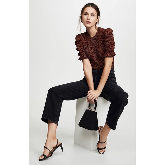 Moon River Ruched Sleeve Top - Picture 3 of 4